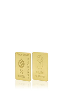 Lingotto Oro regalo per nascita 14 Kt da 5 gr. - Idea Regalo Eventi Celebrativi - IGE: Italy Gold Exchange